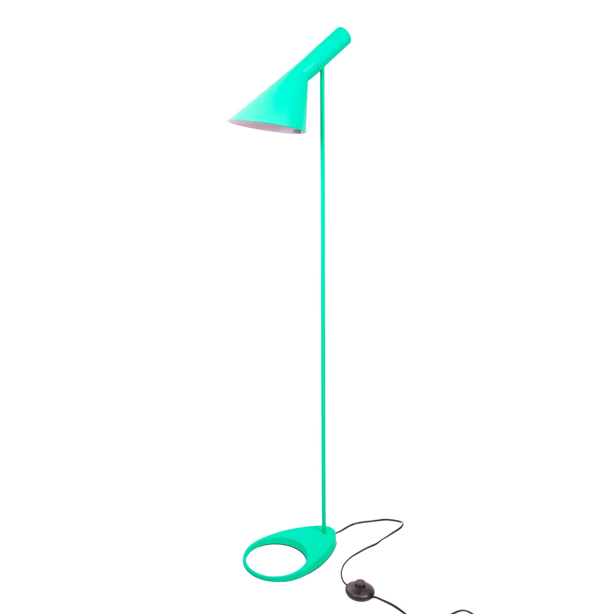 Arne Jacobsen style, Stehleuchten DD D AJ Lampe hellblau