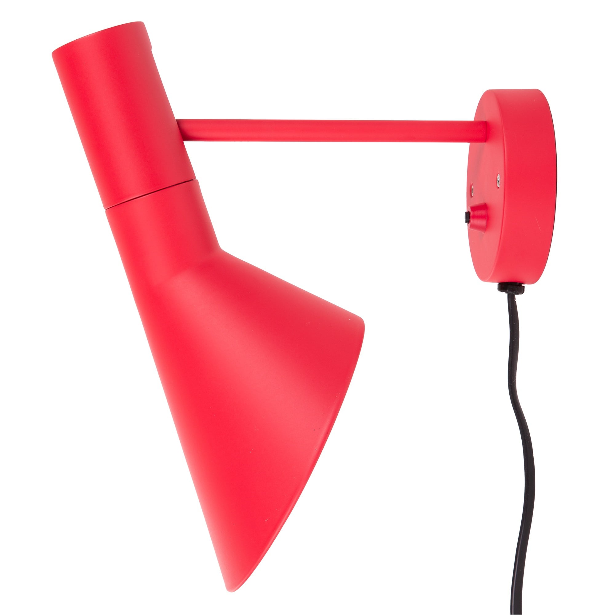 Arne Jacobsen style, Wandleuchte DD D AJ Lampe rot