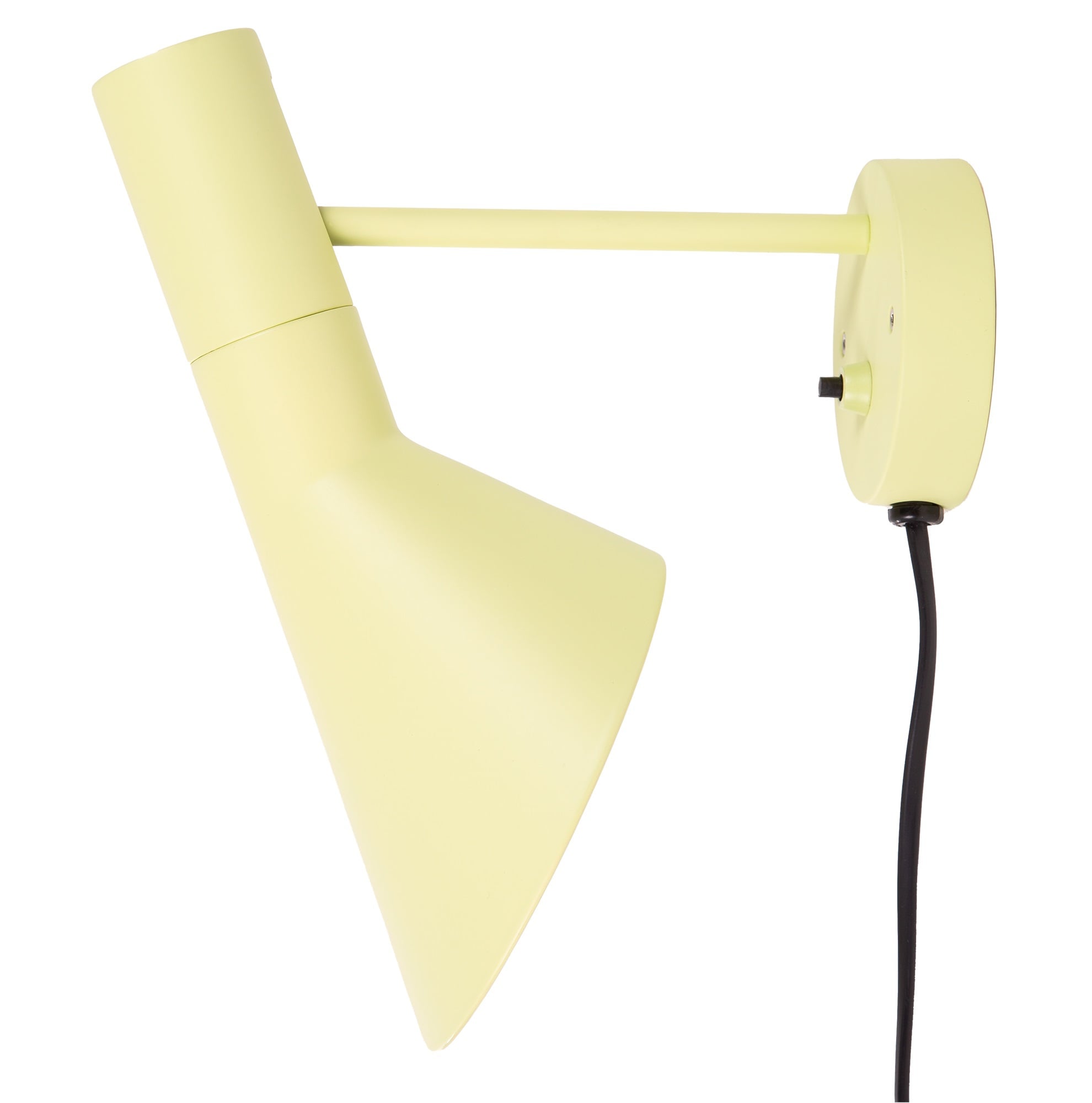 Arne Jacobsen style, Wandleuchte DD D AJ Lampe gelb