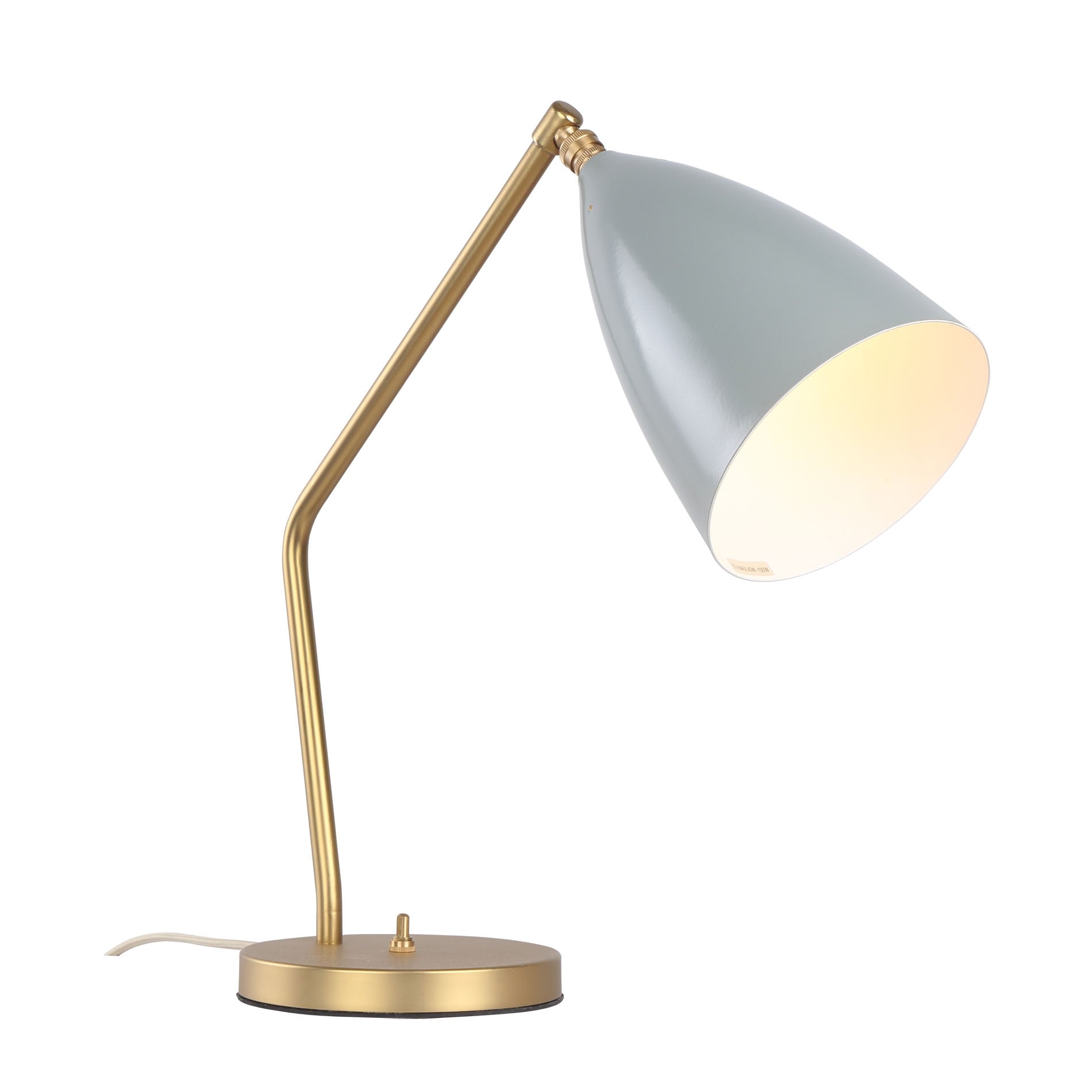 Greta Magnusson style, Tischleuchte Gräshoppa grau