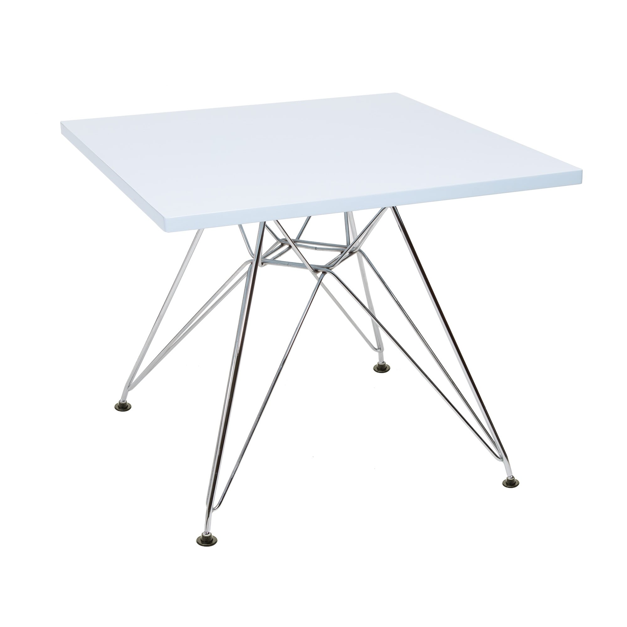 Charles Eames style, Kindertisch CTR junior quadrat hellblau