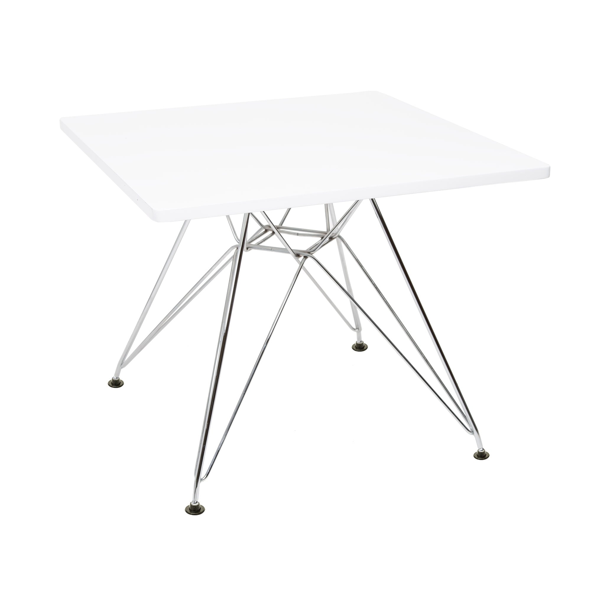 Charles Eames style, Kindertisch CTR junior quadrat weiß