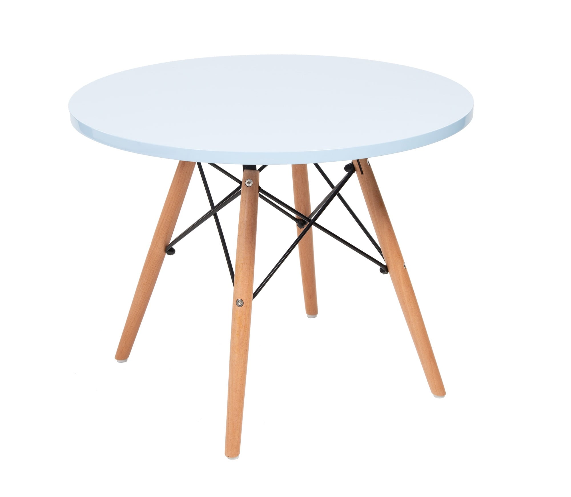 Charles Eames style, Kindertisch CTW junior rund hellblau