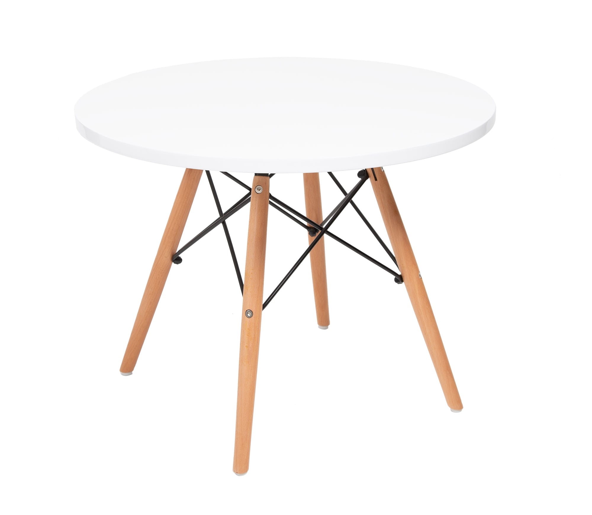 Charles Eames style, Kindertisch CTR junior rund weiß