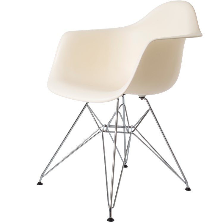 Charles Eames style, Esszimmerstuhl DAR PP creme
