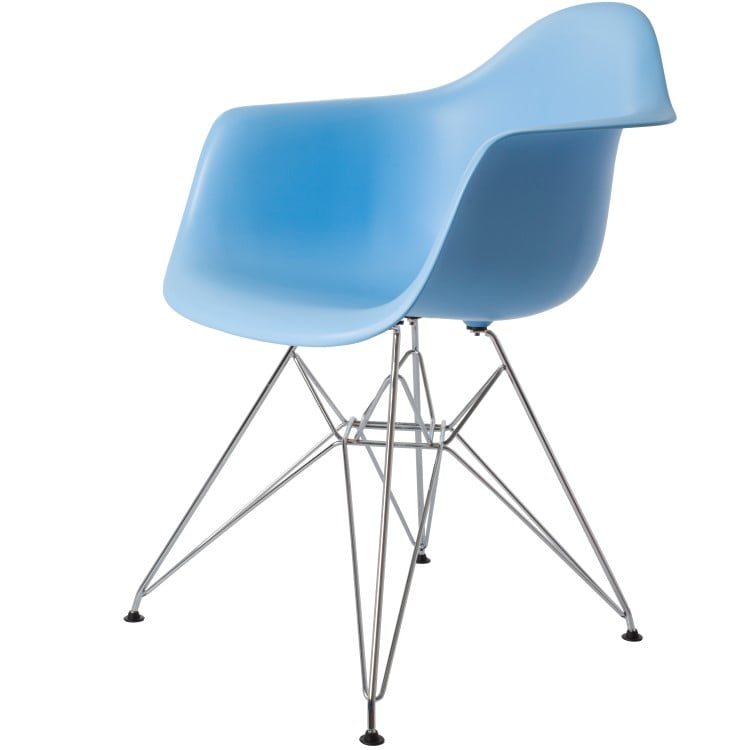 Charles Eames style, Esszimmerstuhl DAR PP hellblau