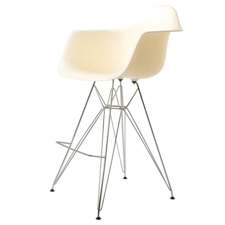 Charles Eames style, Barhocker DAR PP creme