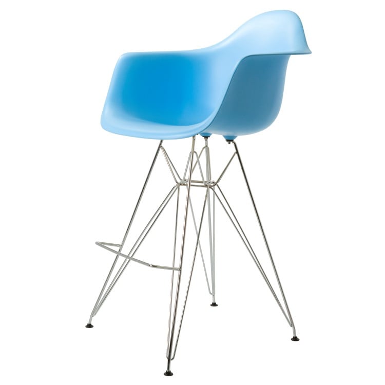 Charles Eames style, Barhocker DAR PP hellblau
