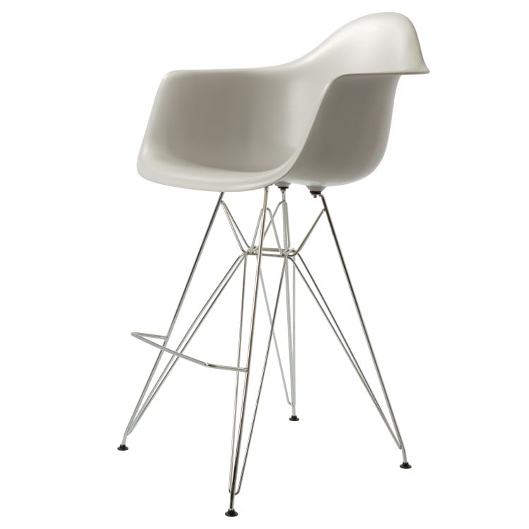 Charles Eames style, Barhocker DAR PP hellgrau