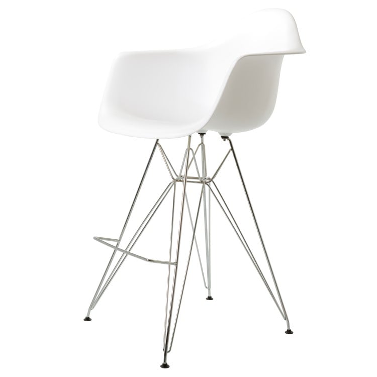Charles Eames style, Barhocker DAR hocker PP weiß