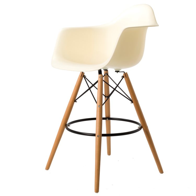 Charles Eames style, Barhocker DAW hocker PP creme