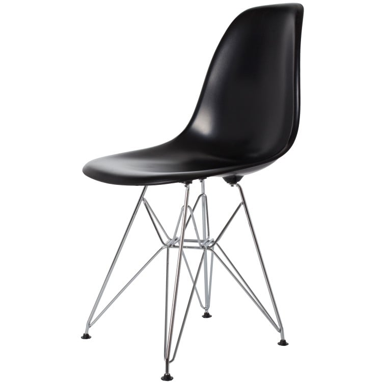 Charles Eames style, Esszimmerstuhl DSR ABS schwarz
