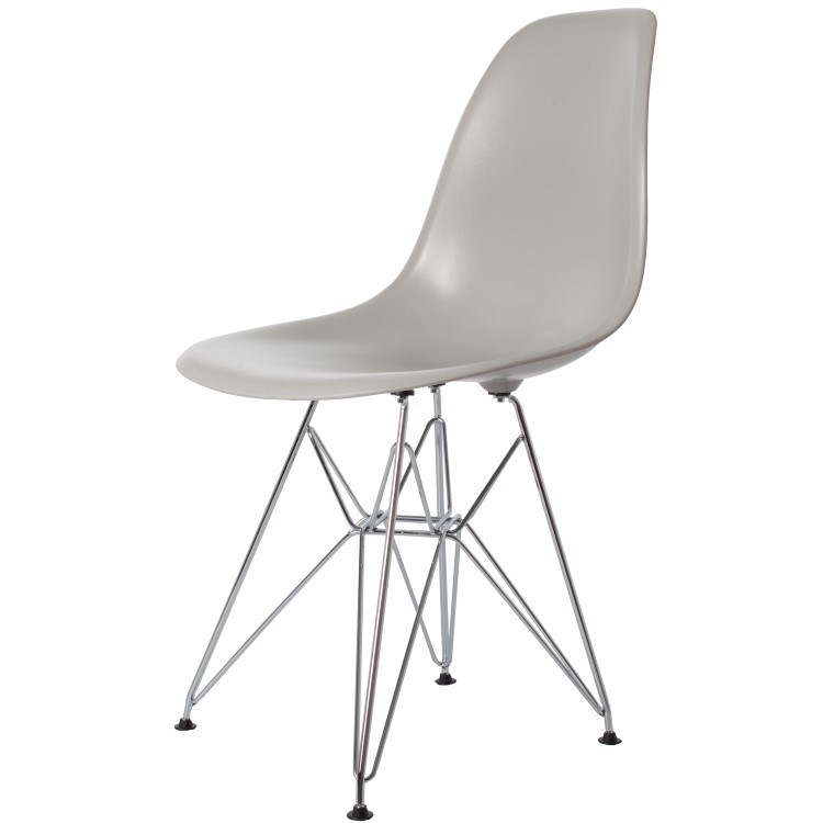 Charles Eames style, Esszimmerstuhl DSR ABS hellgrau