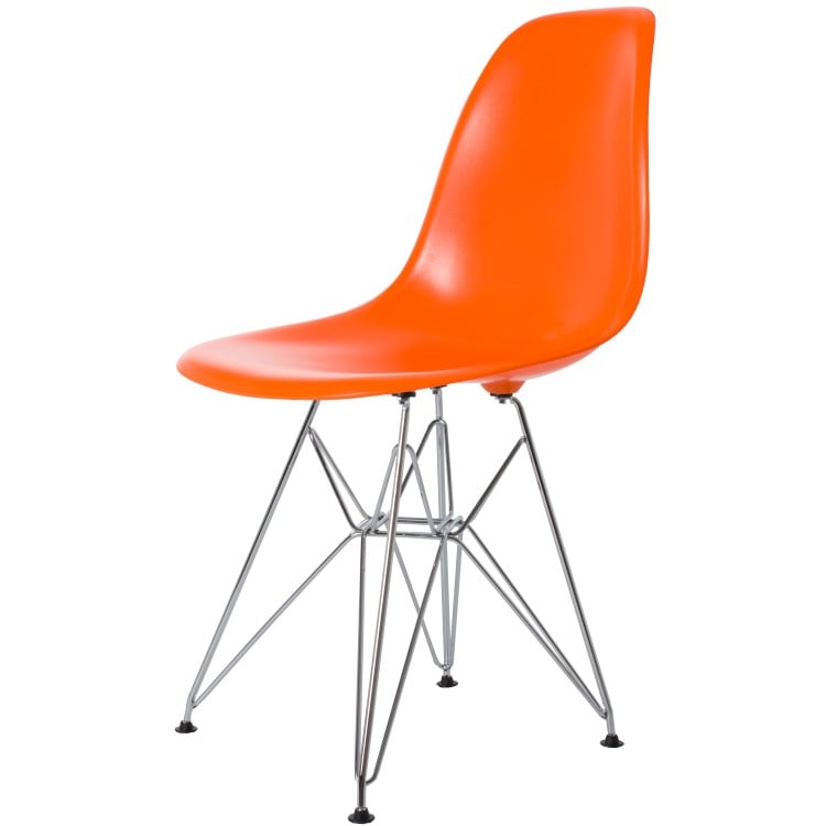 Charles Eames style, Esszimmerstuhl DSR ABS orange