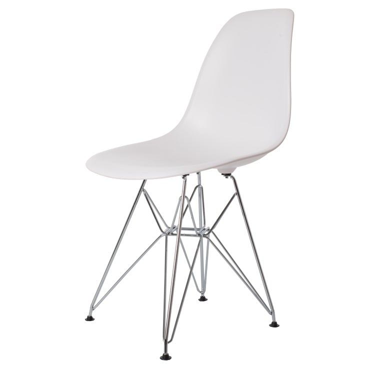 Charles Eames style, Esszimmerstuhl DSR matt PP weiß