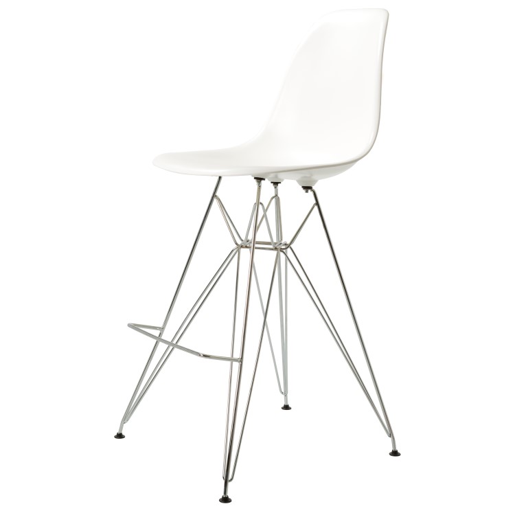 Charles Eames style, Barhocker DSR hocker ABS weiß