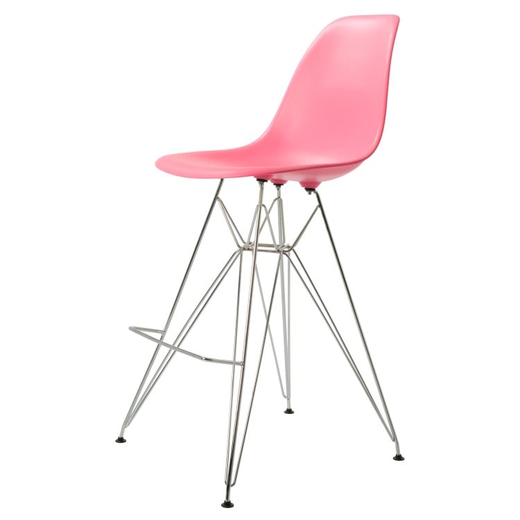 Charles Eames style, Barhocker DSR matt PP Hellrosa