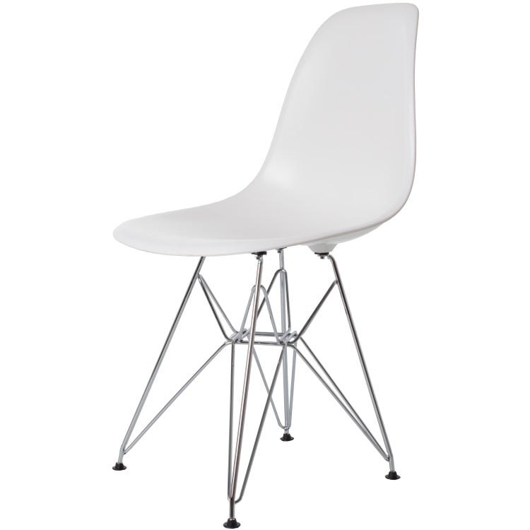 Charles Eames style, Esszimmerstuhl DSR ABS weiß