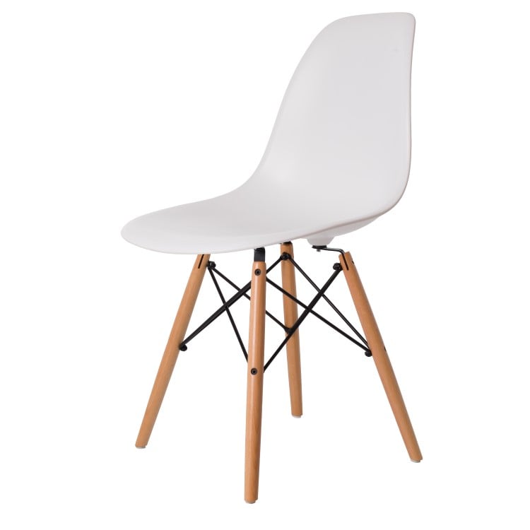 Charles Eames style, Esszimmerstuhl DSW matt PP weiß