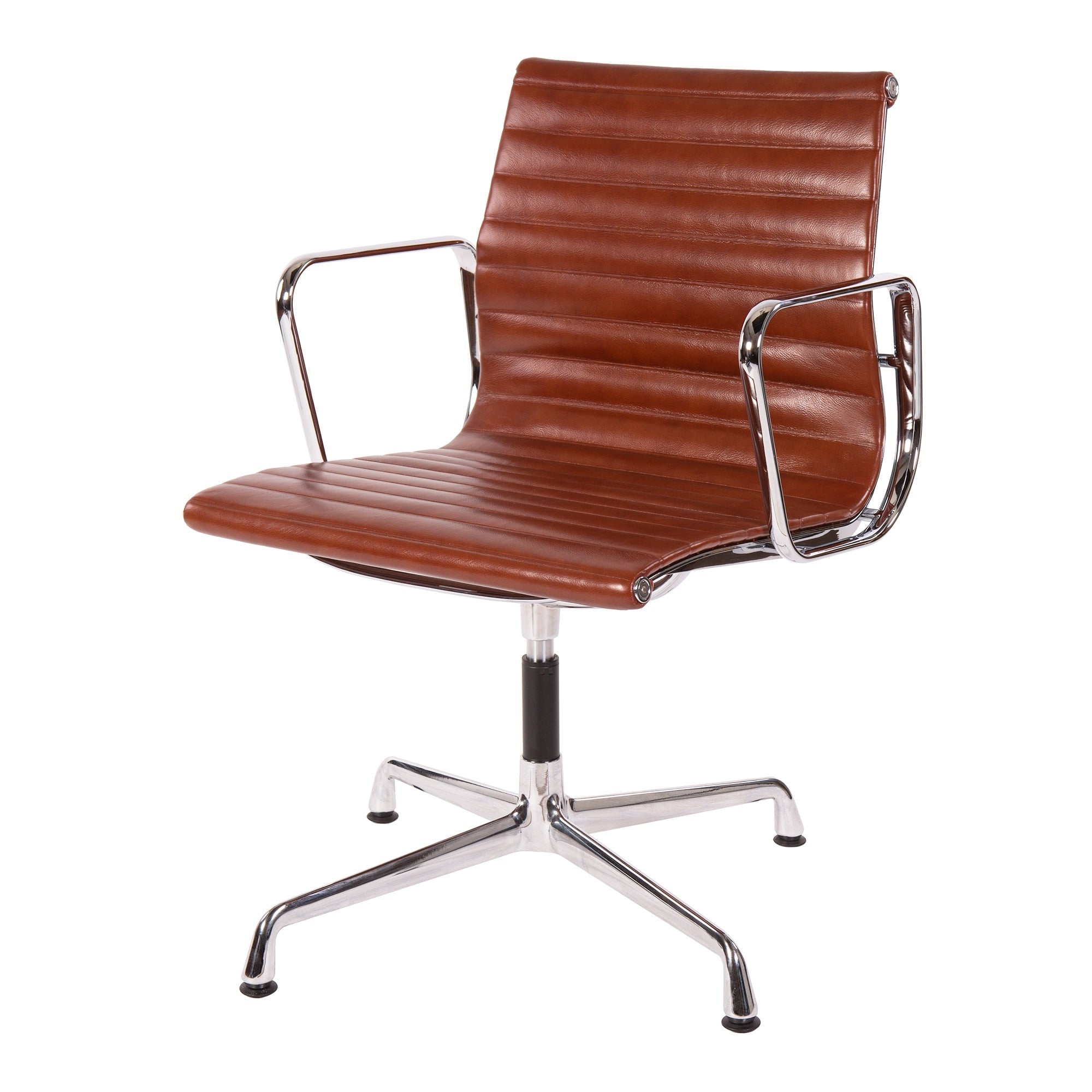 Charles Eames style, Konferenz Chef Sessel EA108 Leder antiker
