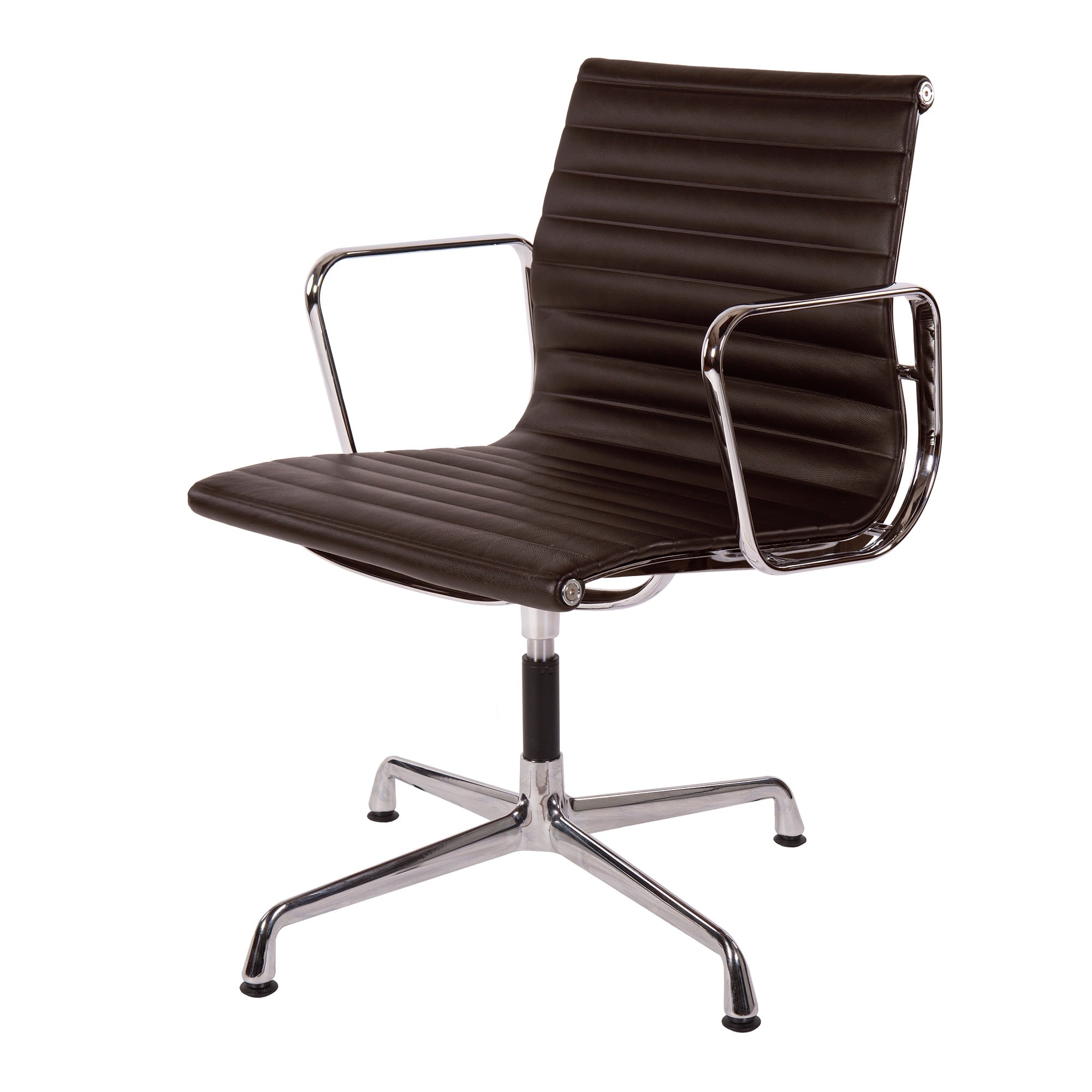 Charles Eames style, Konferenz Chef Sessel EA108 Leder braun