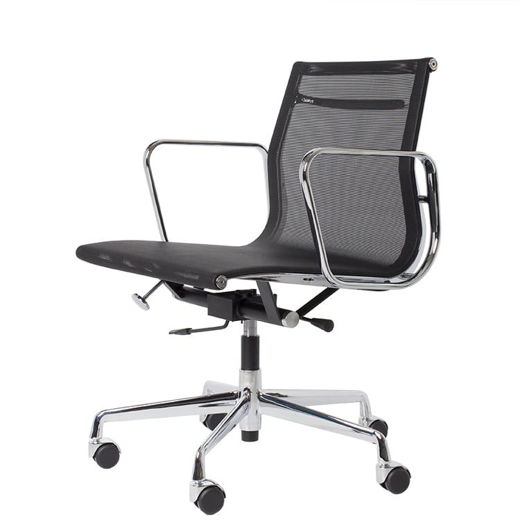 Charles Eames style, Bürostuhl EA117 mesh netweave schwarz