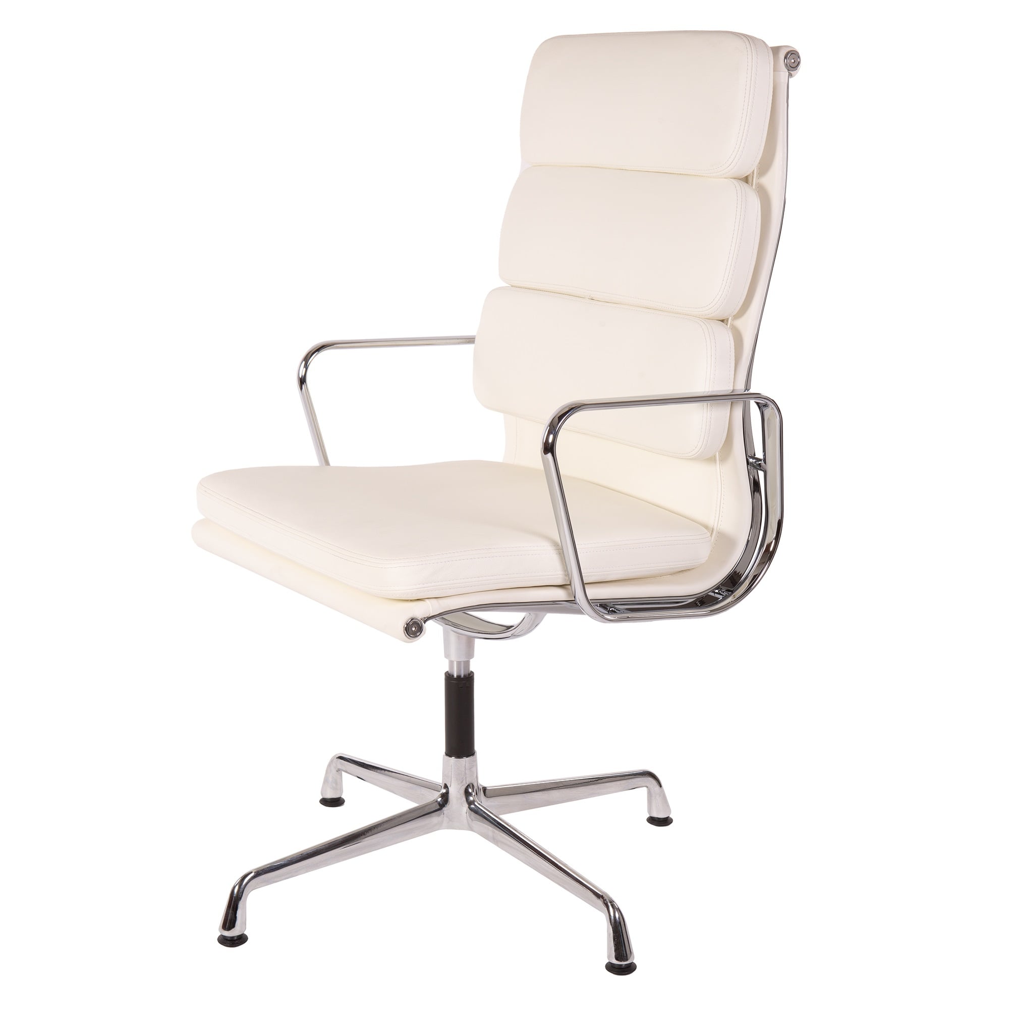 Charles Eames style, Konferenz Chef Sessel EA208 Hoch Rücke creme
