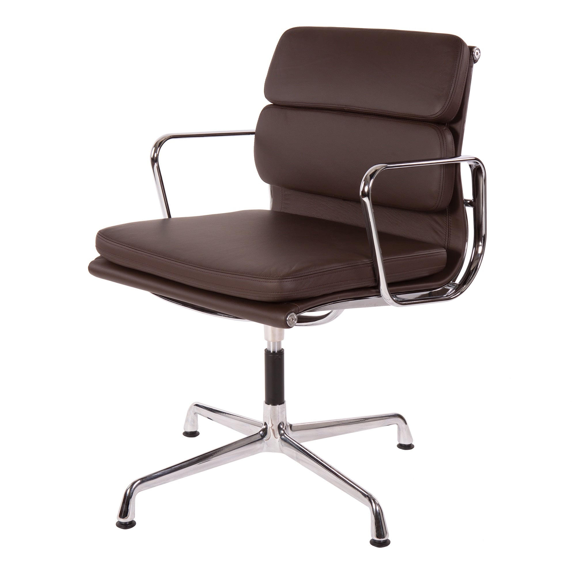 Charles Eames style, Konferenz Chef Sessel EA208 braun