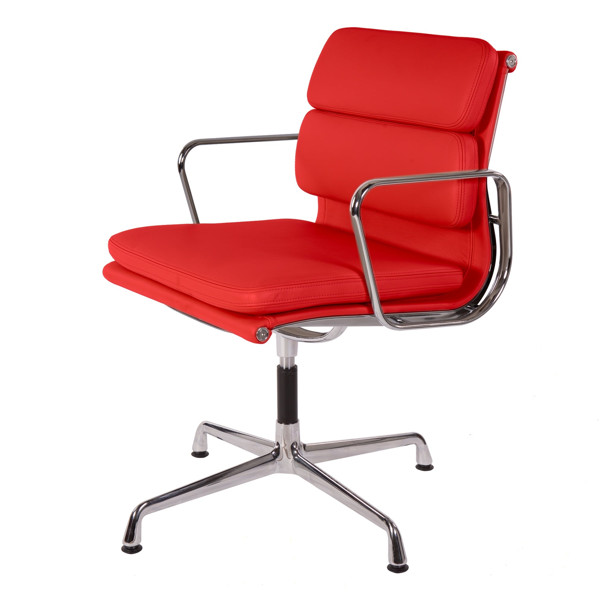 Charles Eames style, Konferenz Chef Sessel EA208 rot