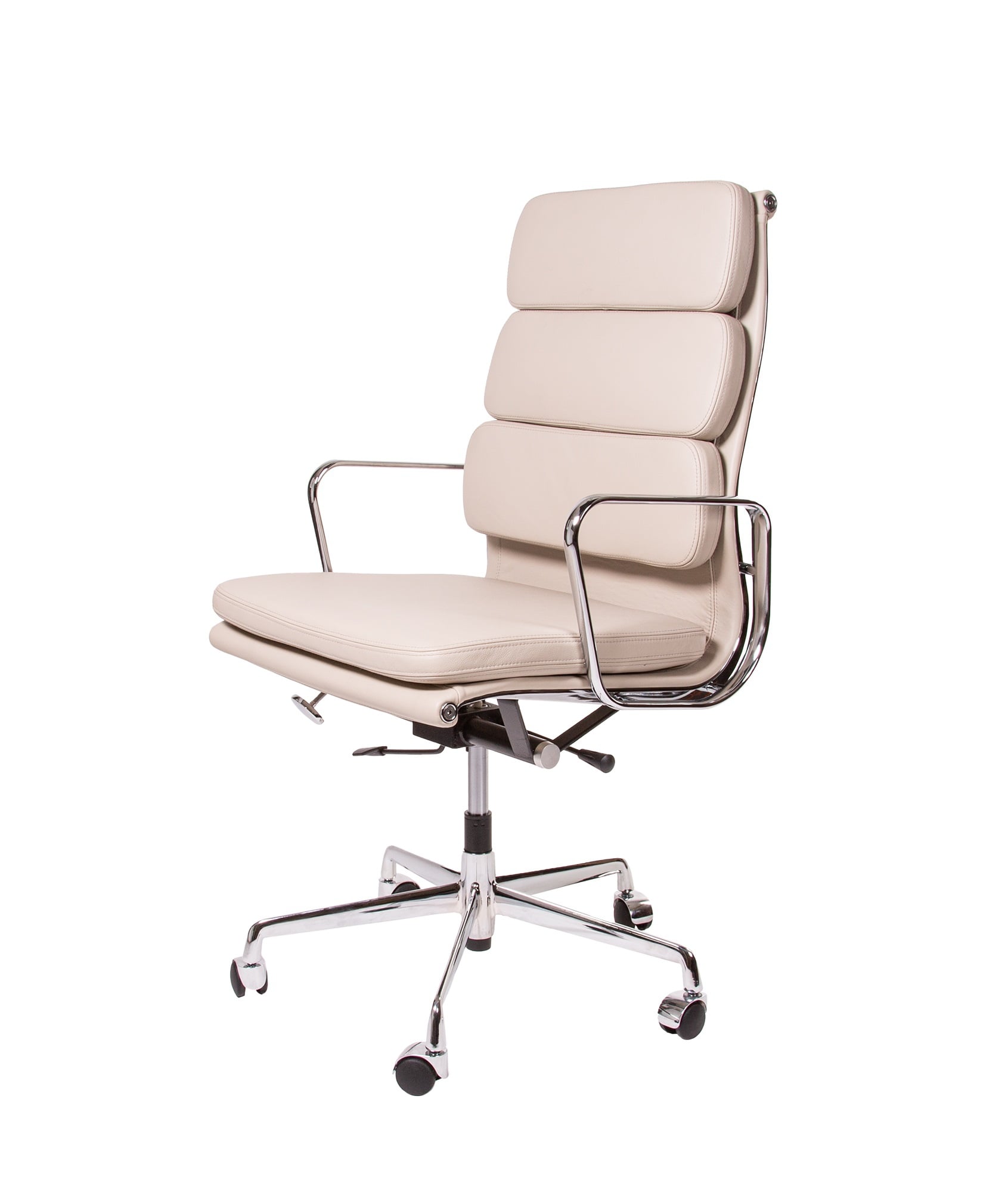 Charles Eames style, Chefsessel EA219 Leder grau