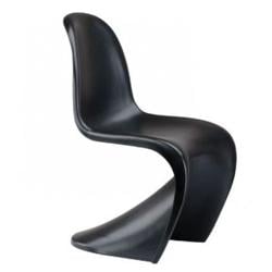 Verner Panton style, Esszimmerstuhl Panton stuhl glänzend schwarz
