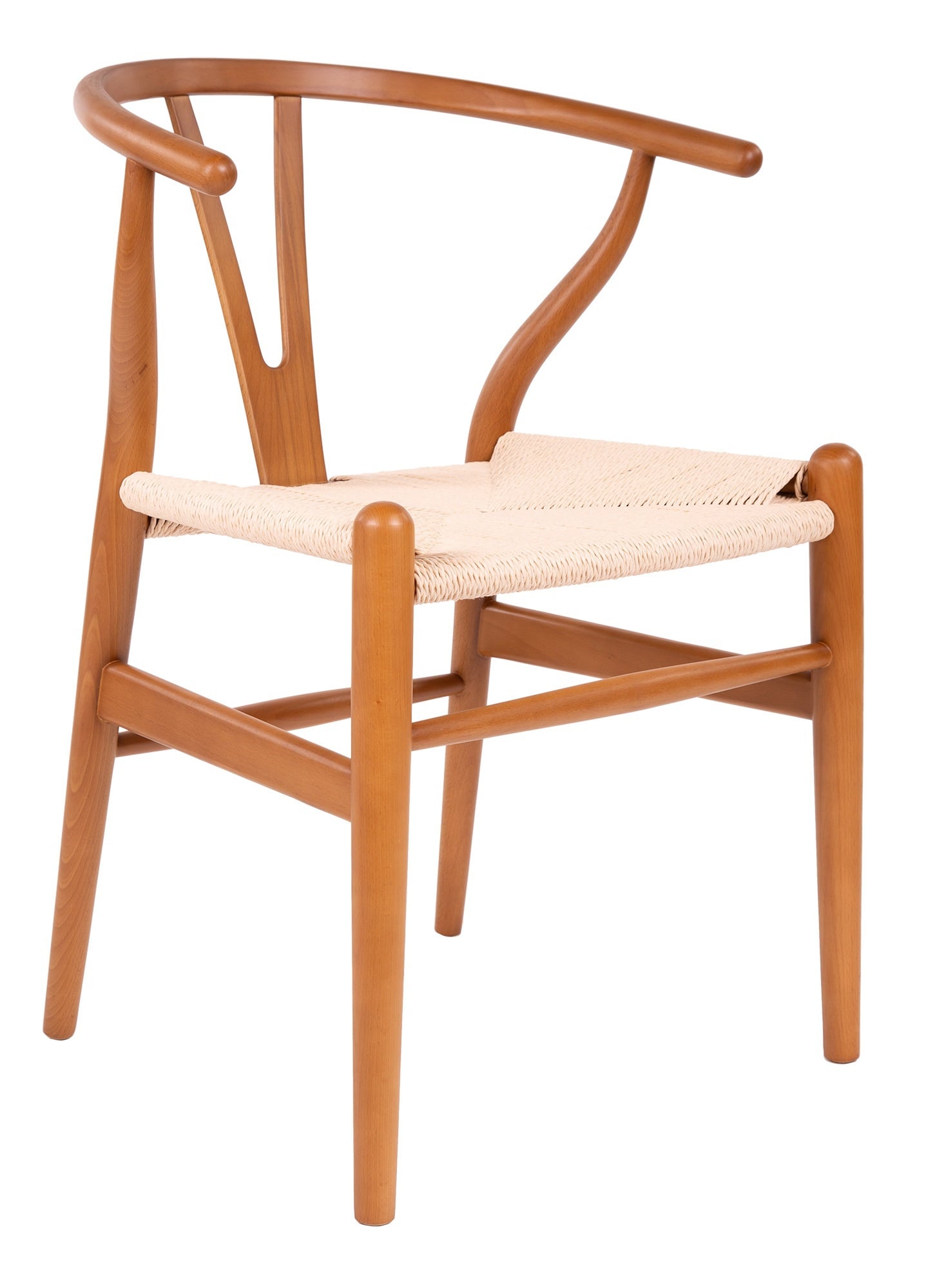 Wegner style, Esszimmerstuhl Y-chair wishbone CH24 Nussbaum natürlich