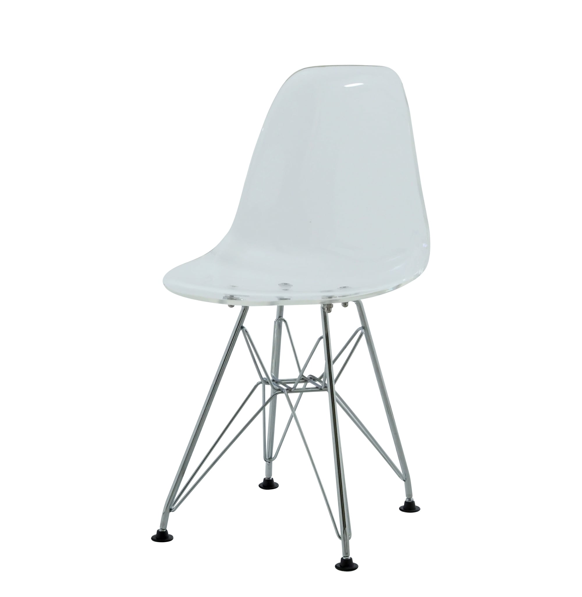Charles Eames style, Kinderstuhl DSR Junior Transparent weiß