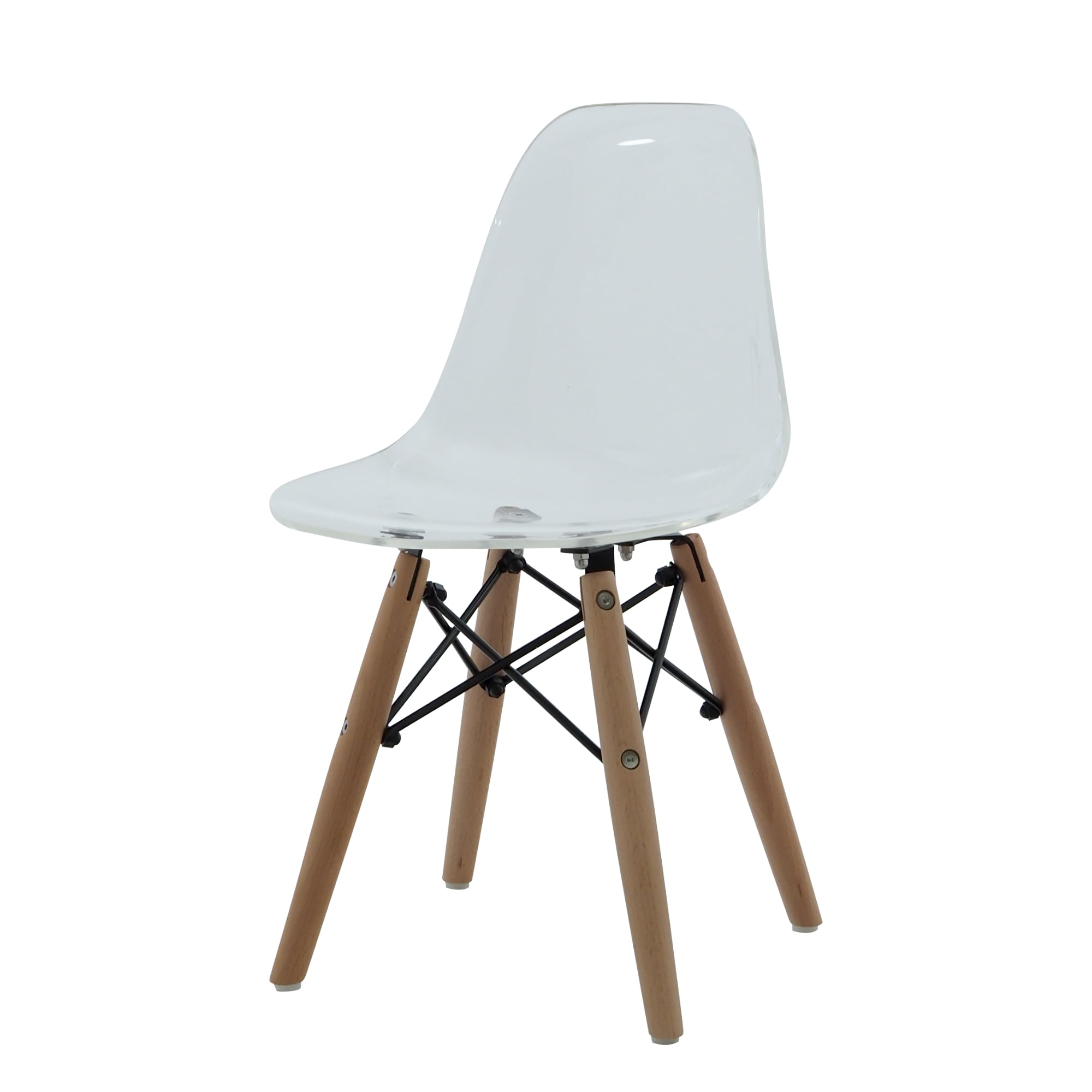 Charles Eames style, Kinderstuhl DSW Junior Transparent weiß