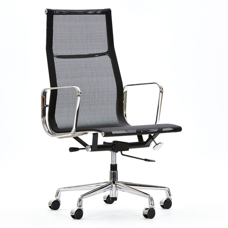 Charles Eames style, Bürostuhl EA119 mesh netweave schwarz