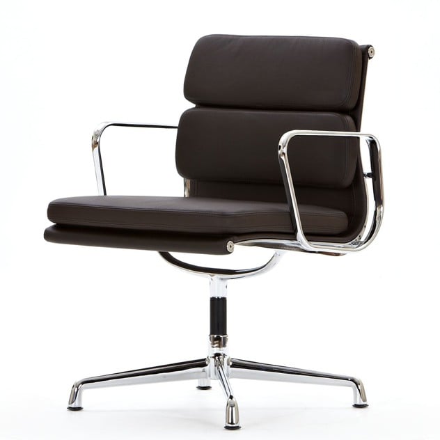 Charles Eames style, Konferenz Chef Sessel EA208 schwarz