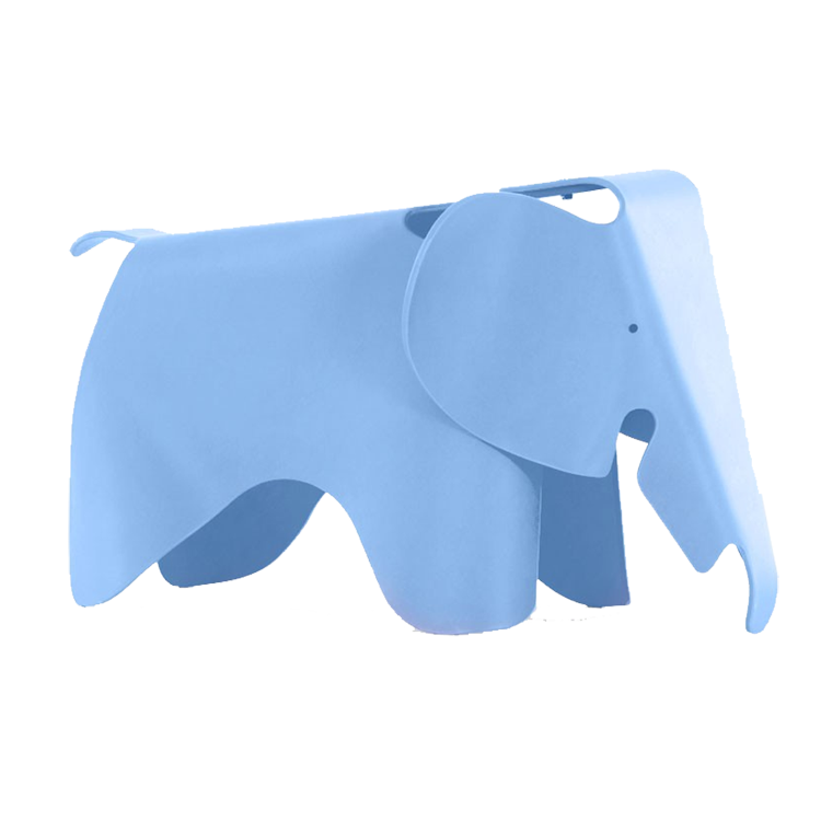 Charles Eames style, Elephant Stuhl Elephant Junior hellblau