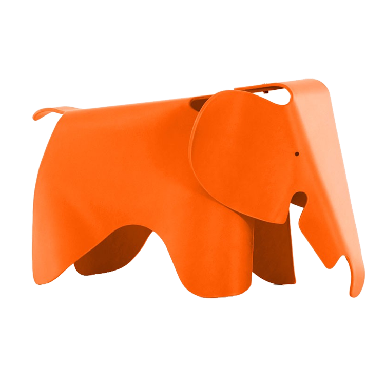 Charles Eames style, Elephant Stuhl Elephant Junior orange