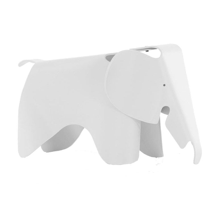 Charles Eames style, Elephant Stuhl Elephant Junior weiß