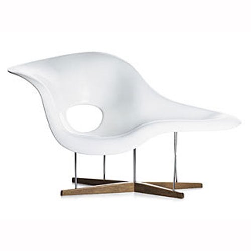 Charles Eames style, Armlehnstühle La Chaise-Stuhl weiß