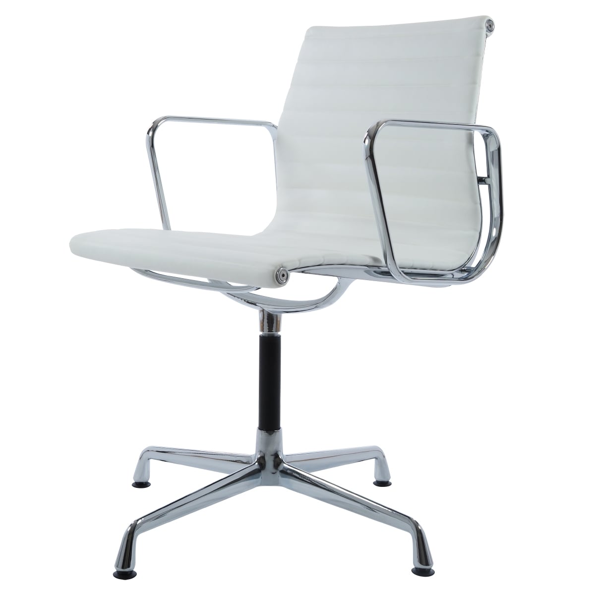 Charles Eames style, Konferenz Chef Sessel EA108 Leder weiß
