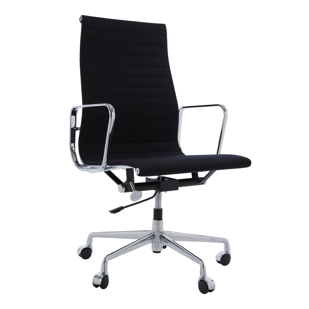 Charles Eames style, Bürostuhl EA119 Hopsack schwarz