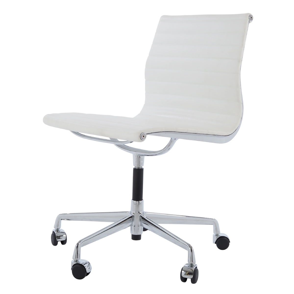 Charles Eames style, Konferenz Chef Sessel EA105 Leder weiß
