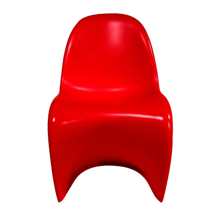Verner Panton style, Kinderstuhl Panton stuhl glänzend rot