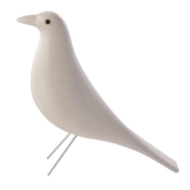 Charles Eames style, Dekoration Housebird weiß