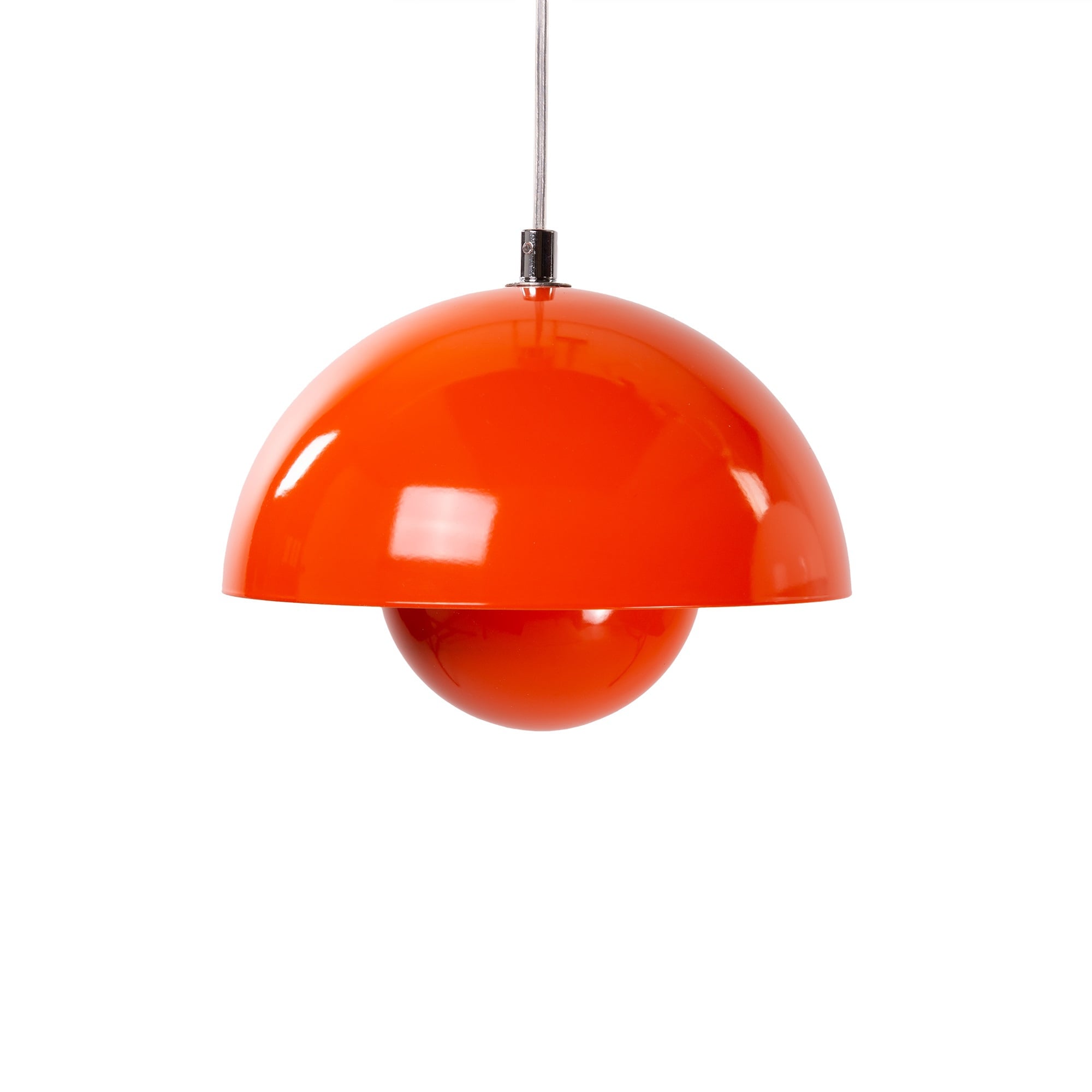 Verner Panton style, Pendelleuchte Flower Pot VP1 orange