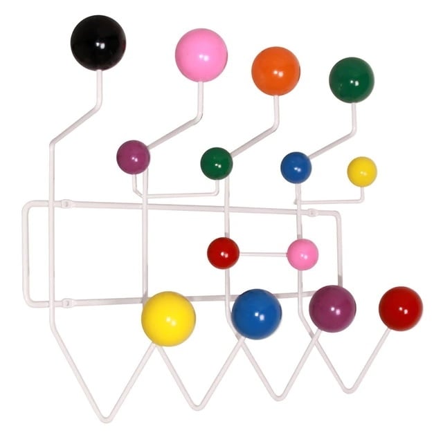 Charles Eames style, Kleiderablage Hang it all mixed