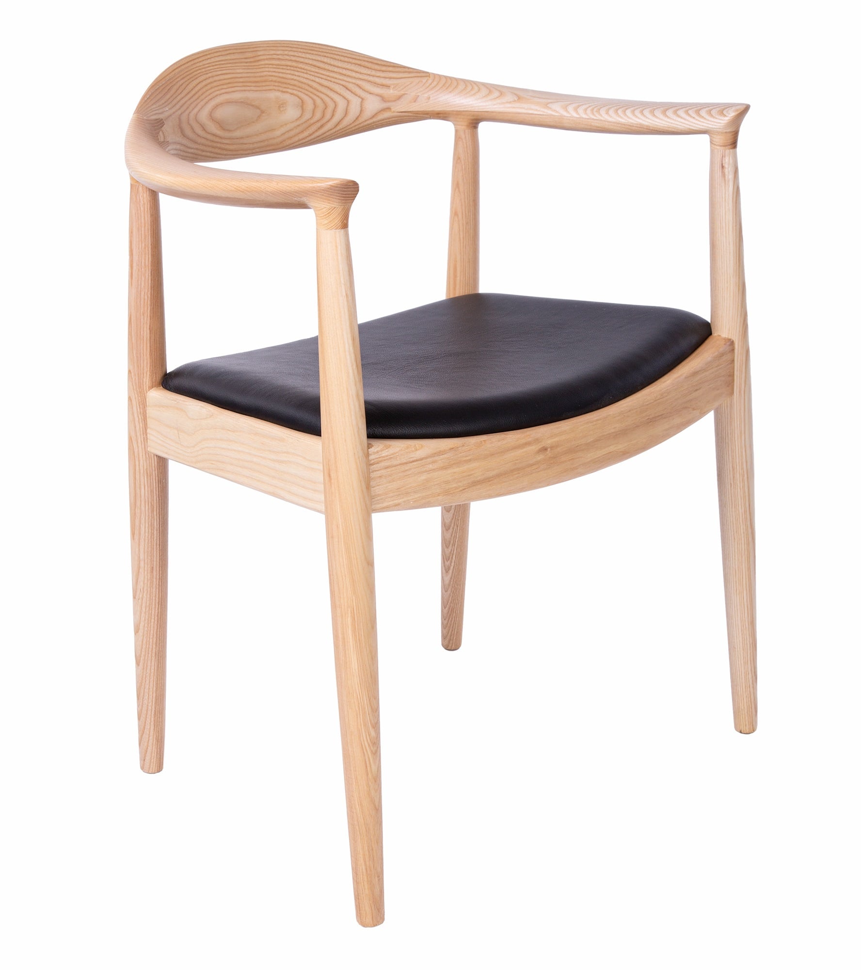 Wegner style, Esszimmerstuhl kennedy chair Leder natürlich