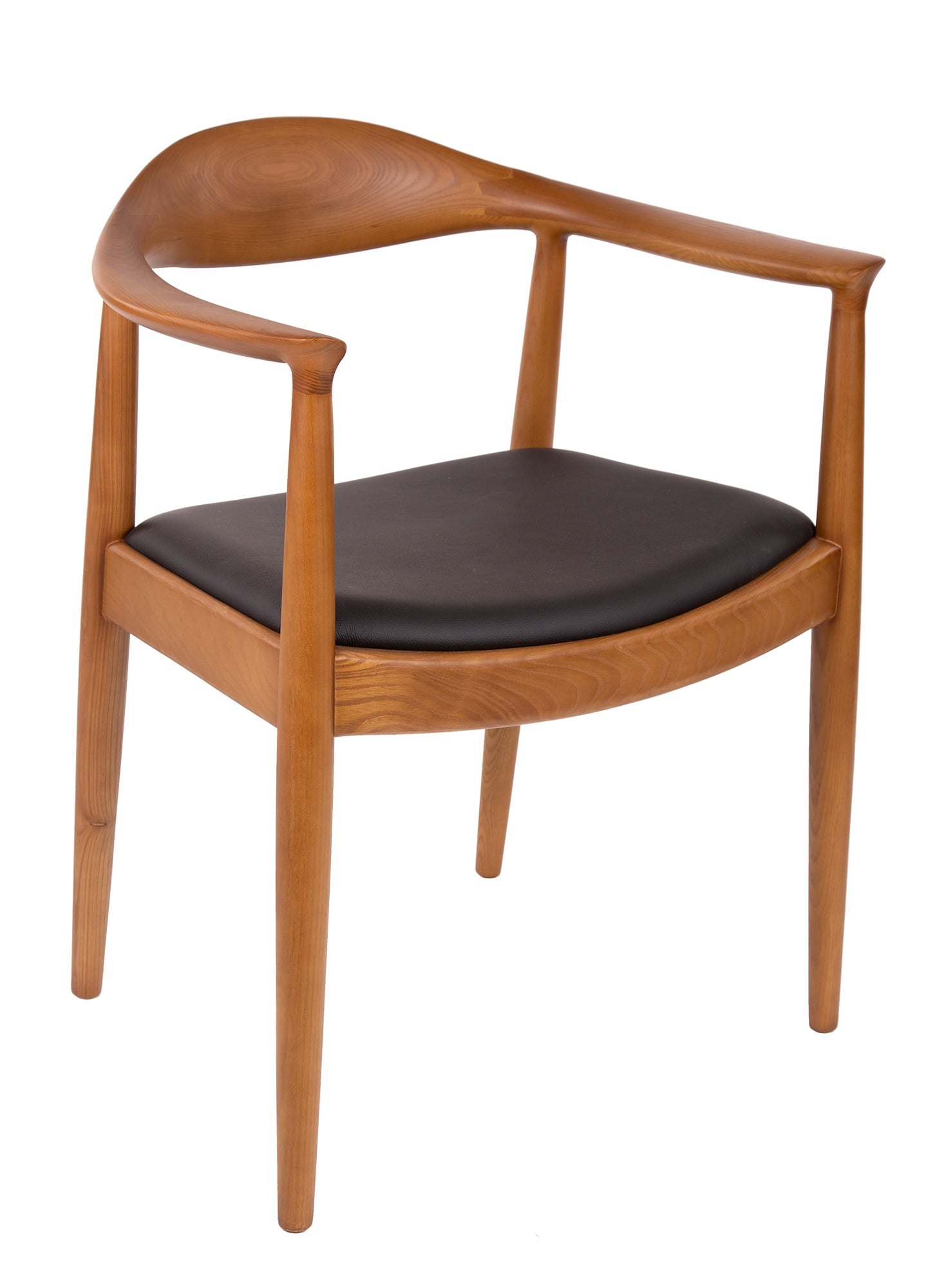 Wegner style, Esszimmerstuhl kennedy chair Leder Nussbaum