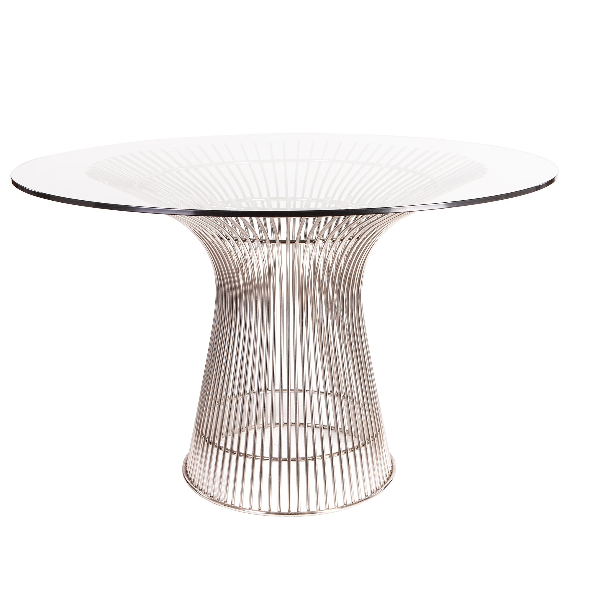 Warren Platner style, Esstisch Wire Tisch diameter 120cm chrome